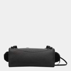 Balenciaga Black Calfskin Leather Classic Neo Nano City Bag