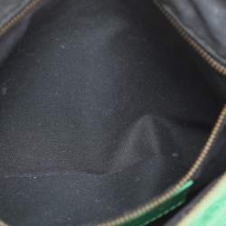 Balenciaga Green Leather Flat Clutch
