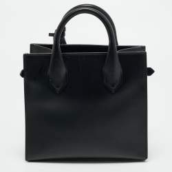 Pre Owned Balenciaga Black Leather Mini All Afternoon Tote