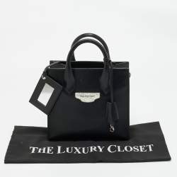 Pre Owned Balenciaga Black Leather Mini All Afternoon Tote