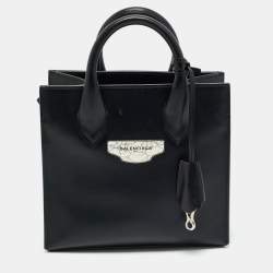 Balenciaga Black Leather Mini All Afternoon Tote