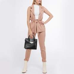 Pre Owned Balenciaga Black Leather Mini All Afternoon Tote