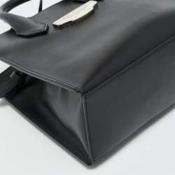 Pre Owned Balenciaga Black Leather Mini All Afternoon Tote