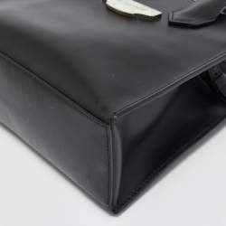 Pre Owned Balenciaga Black Leather Mini All Afternoon Tote