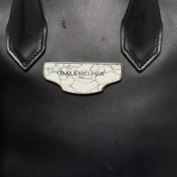 Pre Owned Balenciaga Black Leather Mini All Afternoon Tote