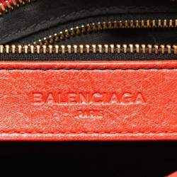 Pre Owned Balenciaga Rose Corail Leather Mini Classic City Bag