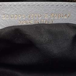 مملوكة مسبقًا حقيبة يد بالنسياغا ميني جلد غرافيتي غريس بايرايت كلاسيك سيتي RH