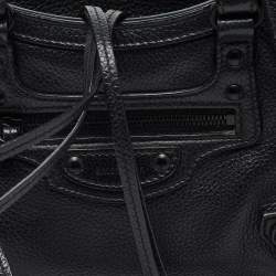 Balenciaga Black Leather Mini Neo Classic City Shoulder Bag