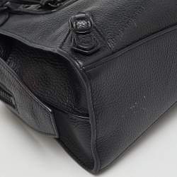 Balenciaga Black Leather Mini Neo Classic City Shoulder Bag