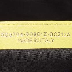 Balenciaga Yellow Leather The Power Of Dreams Pouch