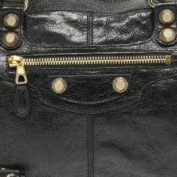 مملوكة مسبقًا Balenciaga Black Leather GGH Work Tote