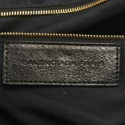 مملوكة مسبقًا Balenciaga Black Leather GGH Work Tote