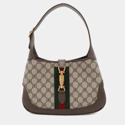 Balenciaga Gucci Collaboration The Hacker Project Jackie1961 Small Brown/Beige Pvc Coated Canvas Leather