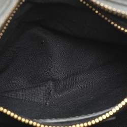 Pre Owned Balenciaga Grey Leather Metallic Edge Mini City Tote