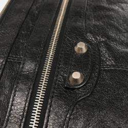Balenciaga Clip M Black Lambskin Clutch Bag