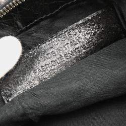 Balenciaga Clip M Black Lambskin Clutch Bag