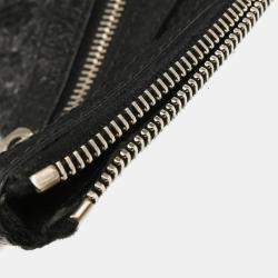 Balenciaga Clip M Black Lambskin Clutch Bag