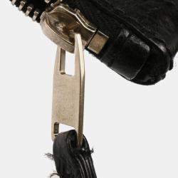 Balenciaga Clip M Black Lambskin Clutch Bag