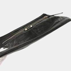 Balenciaga Clip M Black Lambskin Clutch Bag