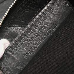 Balenciaga Clip L Gray Lambskin Clutch Bag