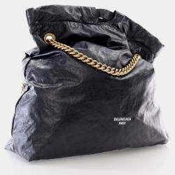 Balenciaga Medium Calfskin Crush Tote Bag
