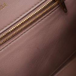 Balenciaga Hourglass Small Pink Crocodile Embossed Leather Shoulder Bag