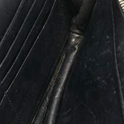 Balenciaga Black Quilted Velvet BB Crystals Wallet On Chain