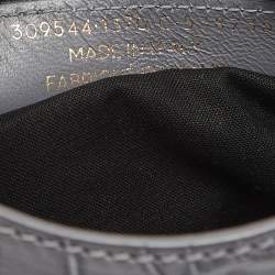 Pre Owned حقيبة بالنسياغا سيتى كلاسيك صغيرة جلد منقوش كروك رمادي