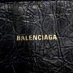 Balenciaga Black Leather Bazaar XXS bag