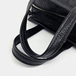 Balenciaga Black Leather Bazaar XXS bag