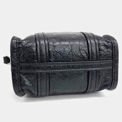 Balenciaga Black Leather Bazaar XXS bag