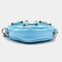 Balenciaga Blue Leather Heart Shoulder Bag