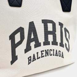 Balenciaga Beige Fabric Tote Bag