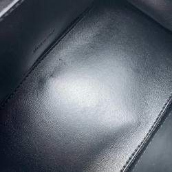 Balenciaga Black Embossed Leather Frame Bag