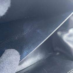 Balenciaga Black Embossed Leather Frame Bag