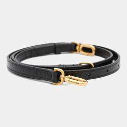 Balenciaga Black Embossed Leather Frame Bag