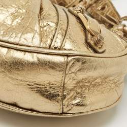 Balenciaga Gold Leather XS Le Cagole Shoulder Bag