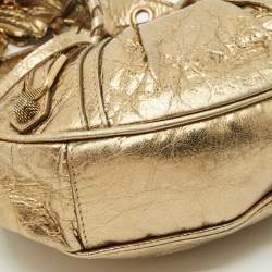 Balenciaga Gold Leather XS Le Cagole Shoulder Bag