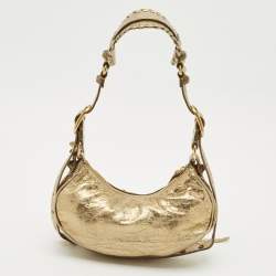 Balenciaga Gold Leather XS Le Cagole Shoulder Bag