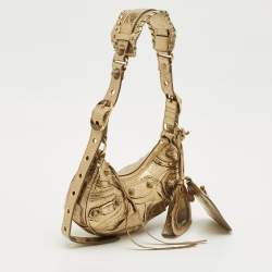 Balenciaga Gold Leather XS Le Cagole Shoulder Bag