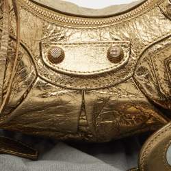 Balenciaga Gold Leather XS Le Cagole Shoulder Bag