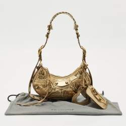 Balenciaga Gold Leather XS Le Cagole Shoulder Bag