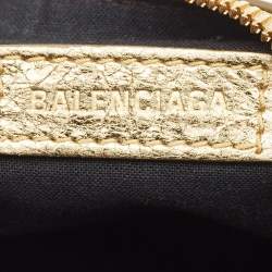 Balenciaga Gold Leather XS Le Cagole Shoulder Bag