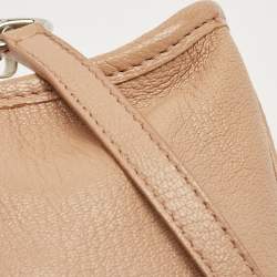 Balenciaga Beige Leather Nano City Metallic Edge Tote