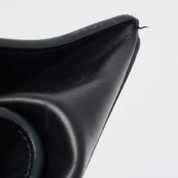 Pre Owned Balenciaga Black Leather Padlock Tote