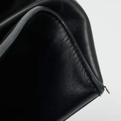 Pre Owned Balenciaga Black Leather Padlock Tote