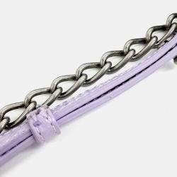 Pre Owned Balenciaga Purple Leather Le Cargol Mini Shoulder Bag