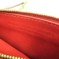 Pre Owned Balenciaga BB Logo Red Leather Shoulder Bag