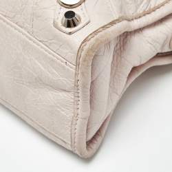 Pre Owned Balenciaga Light Pink Leather Mini Classic City Bag