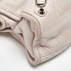 Pre Owned Balenciaga Light Pink Leather Mini Classic City Bag